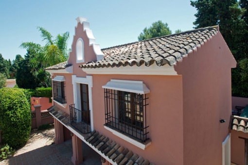 Vistas de la casa de jardín con balcónHouse views with balcony