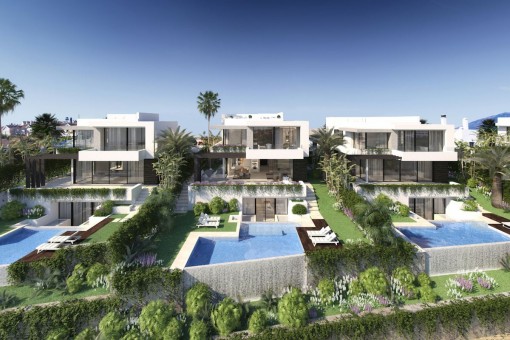 Impresionante diseño, chalet sobre plano con 4 dormitorios y certificación Breeam, cerca de golf en Benahavis