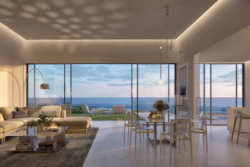 Apartamento en primera línea de la playa con vistas panorámicas al  mar en Estepona